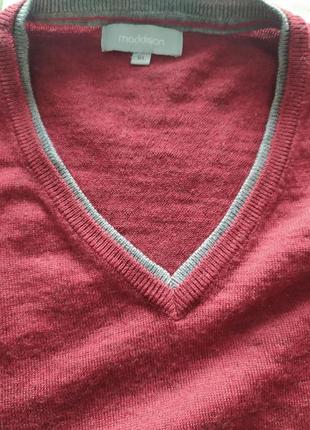 Светр, пуловер maddison, шерсть мериноса3 фото