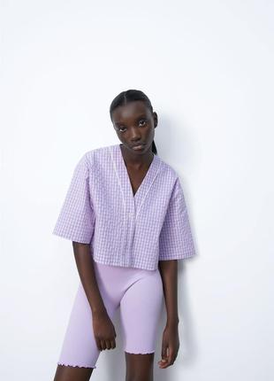 Блуза з фактурної тканини zara5 фото