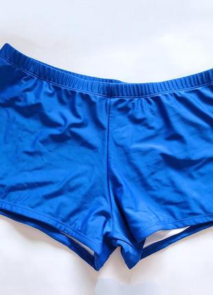Мужские синие плавки шорты боксёры трусы для купания в бассейне на море1 фото