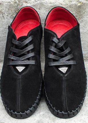 Удобные замшевые мокасины с качественным пошивом