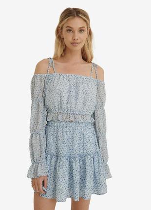 Блуза в цветочный принт