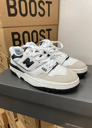 Женские кроссовки new balance 550 white black2 фото
