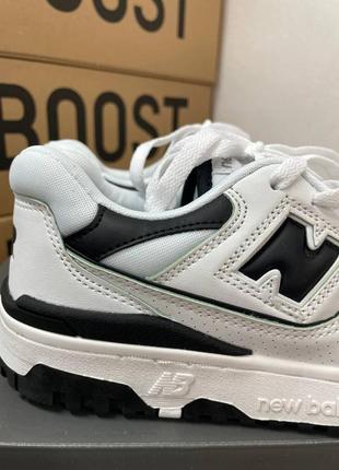 Женские кроссовки new balance 550 white black5 фото
