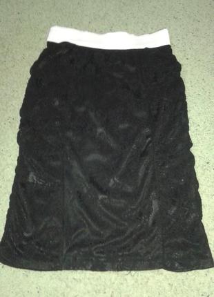 Гламурная гирюровая юбка tally weijl, размер s/36.
