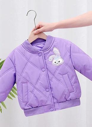 Бомбер для девочки деми осень весна 3