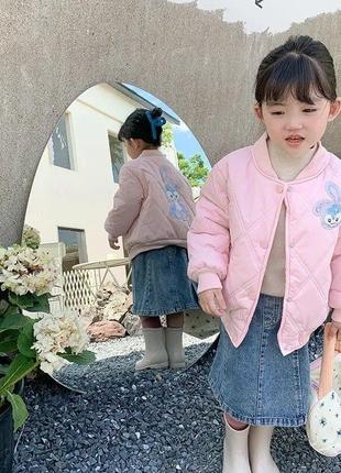 Бомбер для девочки деми осень весна 2