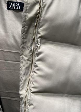 Длинная жилетка женская zara
