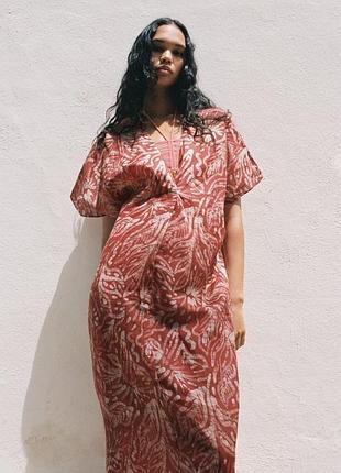 Шикарна сукня туніка з рамі  zara