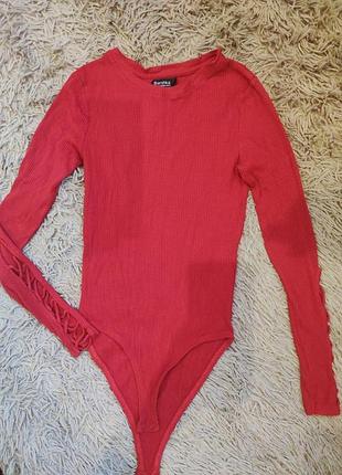 Боді з рукавом bershka s