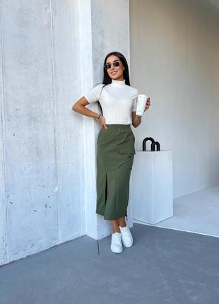 Юбка карго с накладными карманами. цвета: черный, графит, хаки
розміри: xs-s(40-42), s-m(42-44), l-xl(46-48),2xl-3xl(50-52)