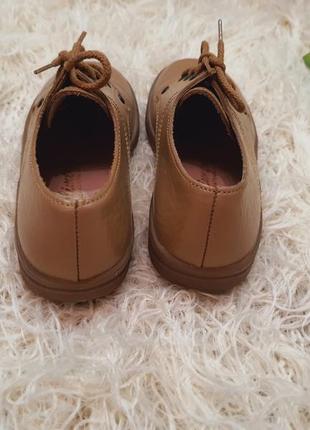 Ботинки на шнуровке, бежевые туфли , унисекс3 фото