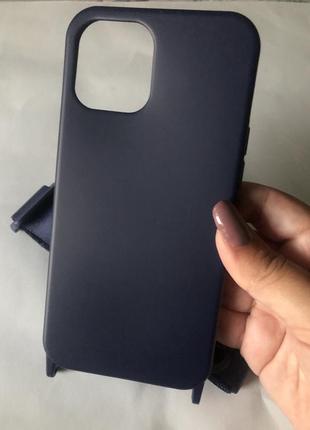 Чехол темно синий midnight blue iphone 12 pro max