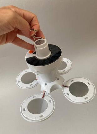 Фонарь, лампа лепестки на аккумуляторе с солнечной батареей bl 2029 usb