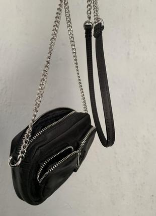 Сумка h&amp;m/ сумкачерная / маленькая черная сумка3 фото