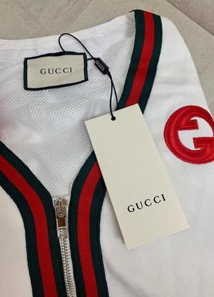 Белый спортивный прогулочный костюм гуччи gucci3 фото