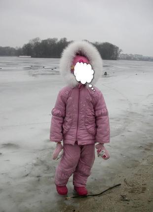 Польский зимний комбинезон на девочку 3-4года.