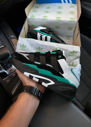 Кроссовки adidas niteball black green m