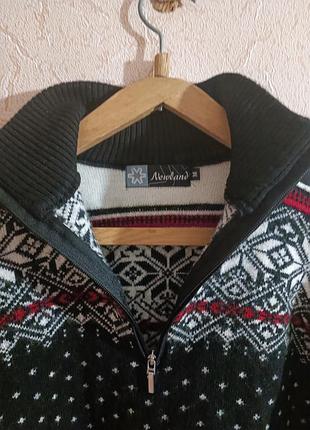 Очень теплый свитер мужской полушерстяной р.46 м