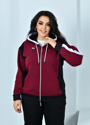 Теплый спортивный костюм большого размера в расцветках рр 50-64