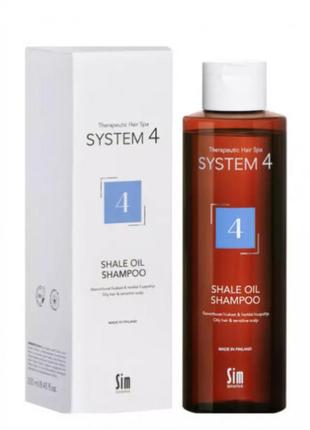 Шампунь №4 для жирной и чувствительной кожи головы sim sensitive system 4 shale oil shampoo 250 мл2 фото