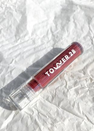 Желе для губ tower 28 beauty shineon lip jelly non-sticky gloss1 фото