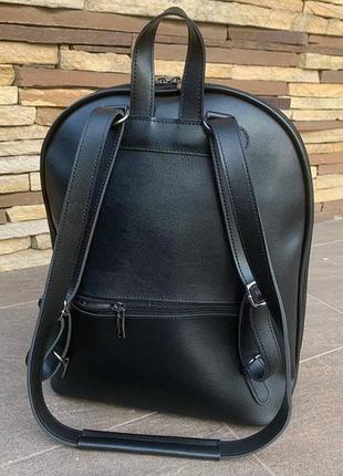 Женский городской рюкзак сумка-трансформер черный, сумка-рюкзак женская 2 в 1 формат а4 7613 фото