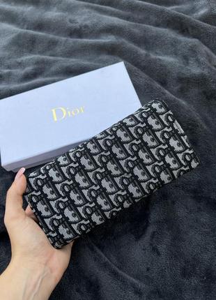 Стильный кошелек dior черный4 фото