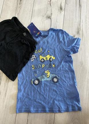 Розпродаж ! нова піжама lupilu ( футболка і шорти) 98/104