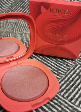 Рум'яна mood boost radiant blush #03 kiko milano1 фото