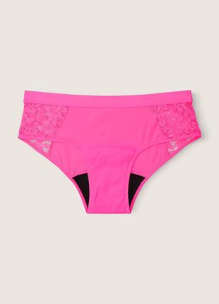 Хіпстерські трусики з мереживом період для жіночих днів. pink. victoria's secret. оригінал 🇺🇸5 фото