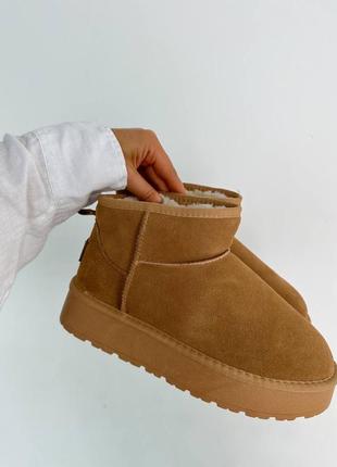 Вкорочені угги на високій масивній підошві🔥ultra mini uggs10 фото