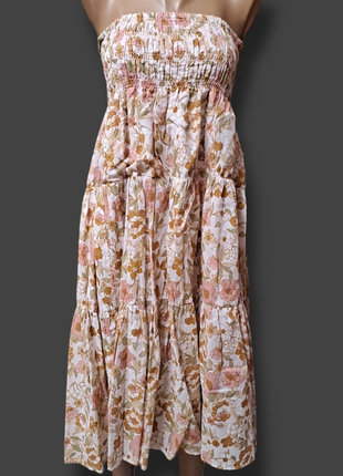 Сукня бандо в квітковий принт2 фото