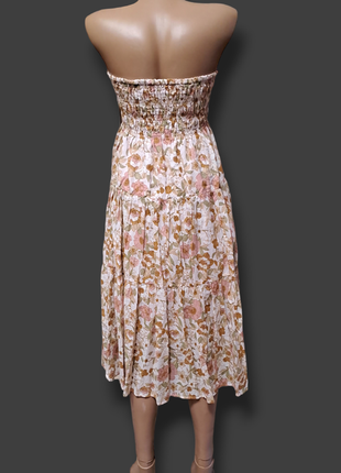 Сукня бандо в квітковий принт7 фото
