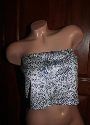 Топ зміїний принт topshop люрекс