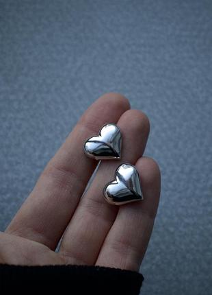 Серьги сердца