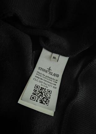 Кофта stone island crewneck мужская осенняя весенняя черная худи зиппер на молнии стон айленд