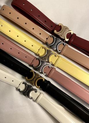 Ремень женский пудра 3см кожа + коробка, женский ремень кожаный ремень женский 3см в...