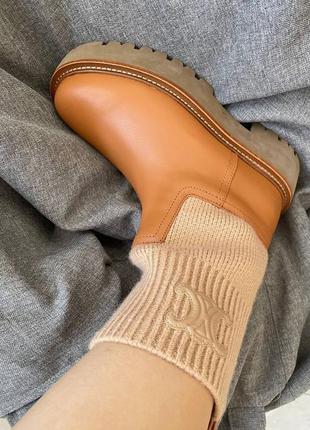Челсі celine ботинки з вовняними шкарпетками8 фото