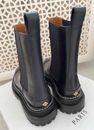 Шикарные кожаные челси челсы ботинки сапоги зима sandro6 фото