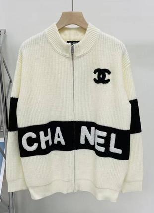 Кофта вязаная на змейке chanel