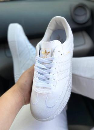 Adidas samba white3 фото