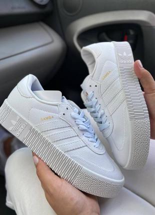 Adidas samba white6 фото