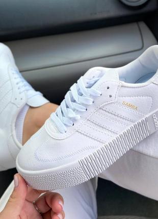 Adidas samba white4 фото