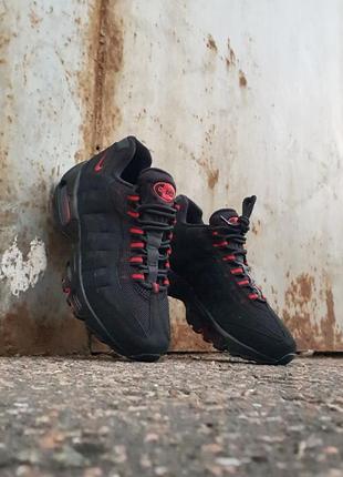 Nike air max 95 [black red]9 фото