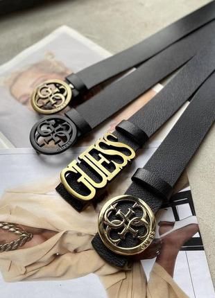 Ремень пояс женский кожаный (+коробка 🎁) в стиле guess / ремень пояс женский кожаный в стиле guess