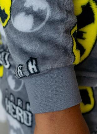 Махровая подростковая пижама бетмен, бэтмен, batman , махрова підліткова піжама3 фото