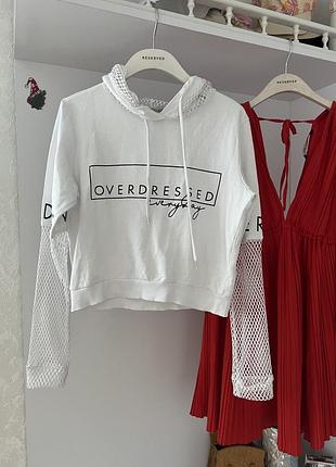 Белое крутое худи select