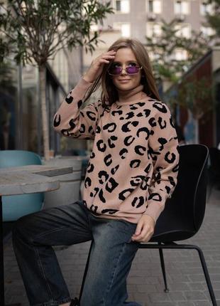 Светр леопард