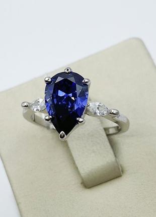 Кольцо серебряное с танзанитом 17 3,31 г