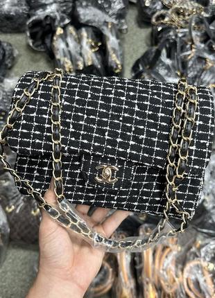 Жіноча сумка шанель чорна chanel black